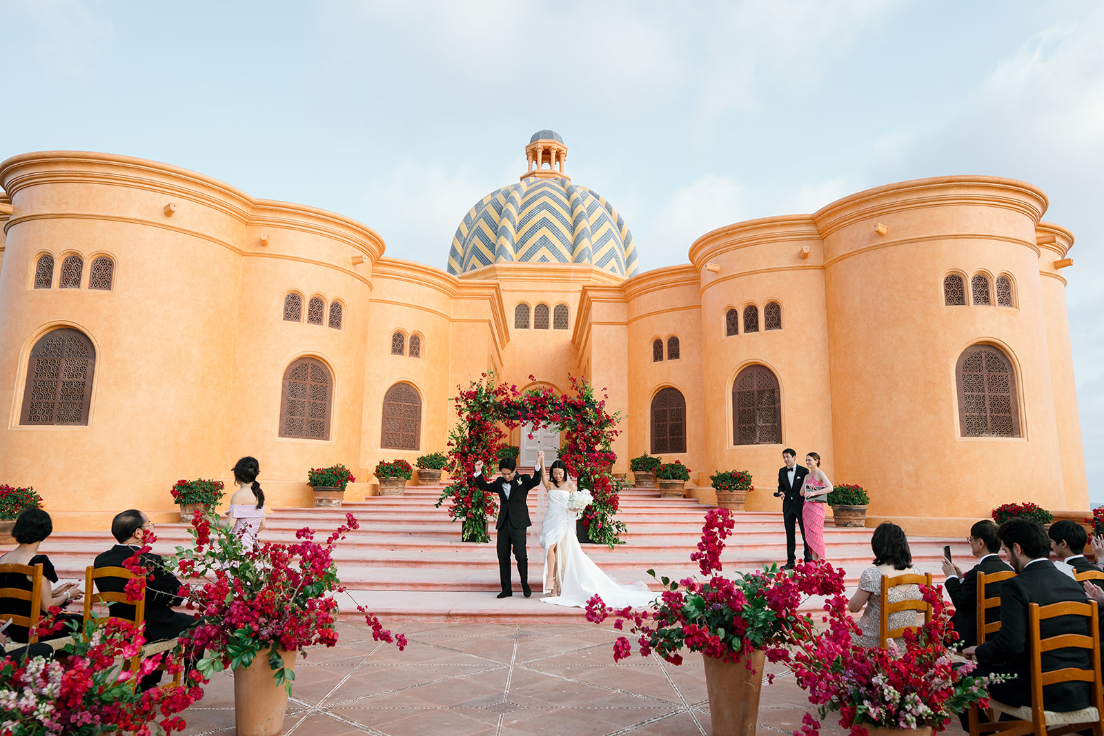 each reception at Cuixmala Mexico wedding